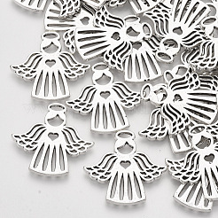 Tibetischer stil Aluminium Anhänger & Charms&nbsp;TIBEP-S319-016AS-RS
