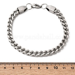 201 Edelstahl-Panzerkettenarmbänder für Herren&nbsp;STAS-T077-03P