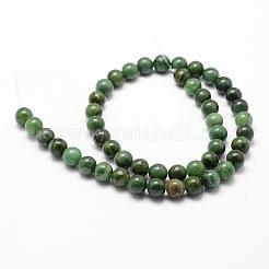 Chapelets de perles en jade africaine naturelle&nbsp;X-G-D840-53-6mm-A