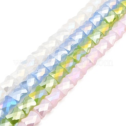 Brins de perles de verre à plaque de couleur ab&nbsp;EGLA-P051-06A-C