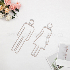 Cartelli per bagni maschili e femminili con retro adesivo acrilico&nbsp;AJEW-WH20054-401A