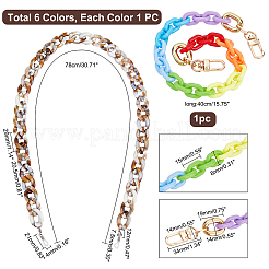 7 Stück 7 Farben Acrylkette Handtaschengriff & Brillenketten&nbsp;AJEW-PH0001-57