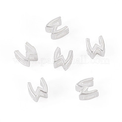 6 pieza de 925 cuentas iniciales huecas de plata esterlina&nbsp;STER-TA0001-53W