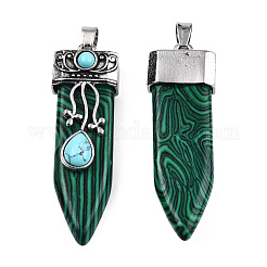 Ciondoli malachite sintetici&nbsp;G-S292-05C