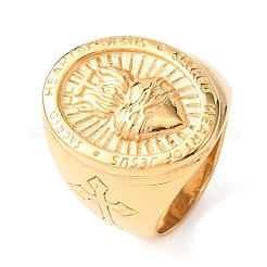 Fingerringe aus Edelstahl 304&nbsp;RJEW-F201-07G
