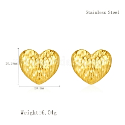 Elegantes pendientes de corazón de acero inoxidable 304&nbsp;TR6731