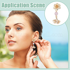 10 pieza de fornituras de aretes de latón&nbsp;KK-UN0006-21