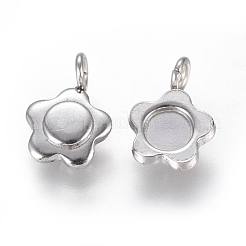 Pendentifs cabochons en acier inoxydable 304 résistant au ternissement&nbsp;X-STAS-F222-019