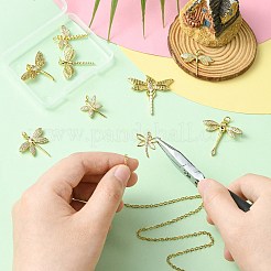 9 Stück 9 Stile aus Messing mit Zirkonia-Anhängern&nbsp;KK-CJ0003-33