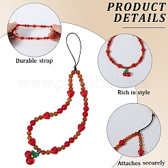 Handygurte aus Achat & Kristall & Nylon & Legierung&nbsp;AJEW-WH20002-55