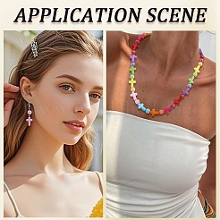 600pcs 3 styles de perles acryliques opaques&nbsp;SACR-PA0001-12