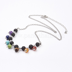Conjuntos de joyas de perlas de piedra mixtas naturales y sintético de piedras preciosas&nbsp;SJEW-JS00950