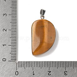 Natürliche Tigerauge geschnitzte Anhänger&nbsp;G-P599-04P-12