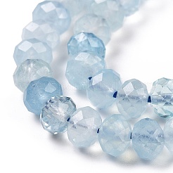 Natürliche Aquamarin Perlen Stränge&nbsp;G-H278-05