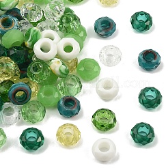 90 Stück europäische Glasperlen in 9 Farben&nbsp;GLAA-YW0005-68
