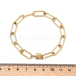 304 Edelstahl-Büroklammerkettenarmbänder für Frauen&nbsp;BJEW-K237-21G
