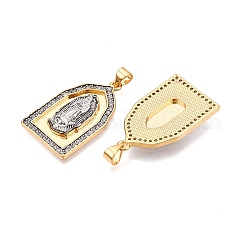 Colgante micropavé cubic zirconia de latón&nbsp;KK-T070-27G