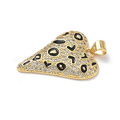 Colgante micropavé cubic zirconia de latón&nbsp;KK-P330-08B-G03