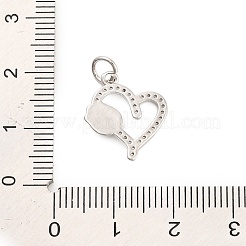 Colgante micropavé cubic zirconia de latón&nbsp;KK-H527-02C-P