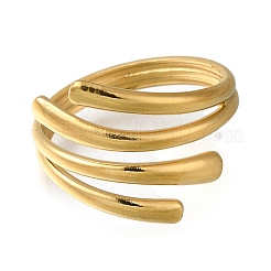 Bague ouverte en acier inoxydable 304 pour femme&nbsp;RJEW-F161-02G-13