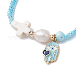 Laiton bracelets en émail&nbsp;BJEW-JB12400