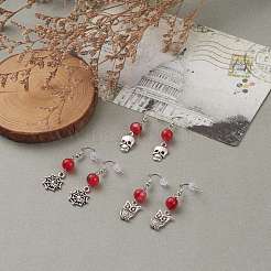 Pendientes colgantes de aleación con tema de halloween&nbsp;EJEW-JE04428