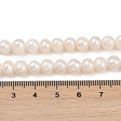 Brins de perles de culture d'eau douce naturelles&nbsp;PEAR-I007-07Y-04A
