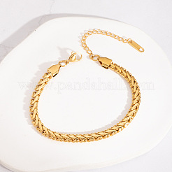 Bracelets à chaîne serpent en acier inoxydable pour unisexe&nbsp;LI3246-2