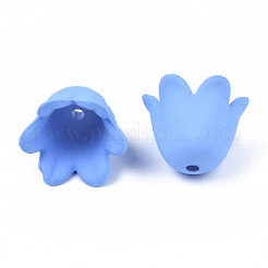 Tapas de abalorios acrílicas opacas de estilo engomado&nbsp;ACRP-T010-01A