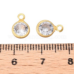 Dijes de latón y circonita cúbica&nbsp;KK-T070-13C-A