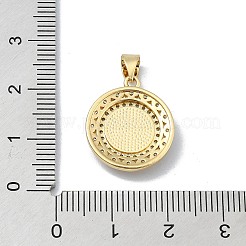 Latón micro pavimenta claro colgantes de circonio cúbico&nbsp;KK-A221-05G