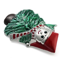 Broches en alliage d'émail sur le thème de Noël&nbsp;JEWB-S022-05C-P