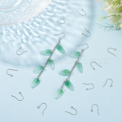 200 crochet de boucle d'oreille en acier inoxydable 304&nbsp;STAS-UN0058-59P