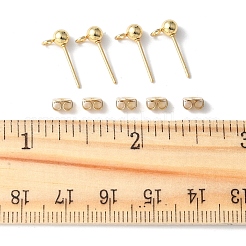 40 Stück Ohrstecker-BeZubehör aus 304 Edelstahl mit Kugelkopf&nbsp;STAS-FS0001-76G