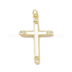 Colgante micropavé cubic zirconia de latón&nbsp;KK-Z153-24G