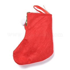 Calza di natale appesa in stoffa&nbsp;HJEW-B003-01