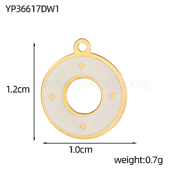Ciondoli in acciaio inox smaltato 304&nbsp;STAS-OY004-81G