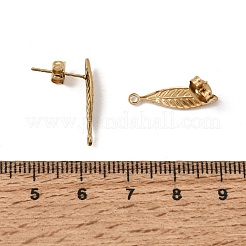Boucles d'oreilles à tige en acier inoxydable 304&nbsp;SA-CBAA9A2-02G-03
