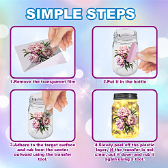 18 Stück Plastik-Silhouette-Papier&nbsp;DIY-WH0610-002