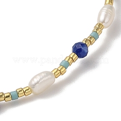 Geflochtene Armbänder aus Miyuki-Saatperlen-Perlen und natürlichem Kyanit&nbsp;BJEW-C061-04