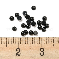 Cabochons en onyx noir naturel (teints et chauffés)&nbsp;G-H309-02-08