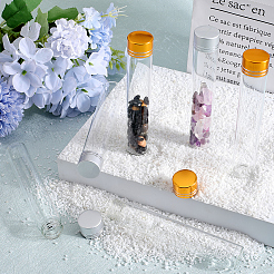 24 Stück klare Glasflaschen mit Perlenbehältern in 2 Farben.&nbsp;CON-SC0001-13C-01