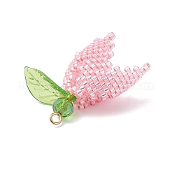Rosenanhänger aus Glasperlen&nbsp;PALLOY-MZ01064
