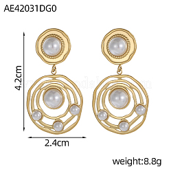Pendientes colgantes de acero inoxidable 304&nbsp;STAS-OY010-62G
