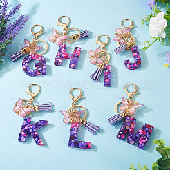 Porte-clés pendentif papillon en résine&nbsp;KEYC-TAC0034-03G