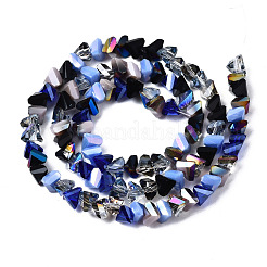 Chapelets de perles en verre électroplaqué&nbsp;EGLA-N002-06F