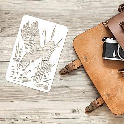 Grandi modelli di stencil per pittura da disegno riutilizzabili in plastica&nbsp;DIY-WH0202-420