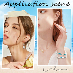 Kits de perles synthétiques turquoise et alliage pour la fabrication de bijoux sur le thème de l'océan&nbsp;DIY-SC0027-41