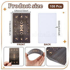Papier couché rectangulaire pour tarot&nbsp;DIY-WH0899-124