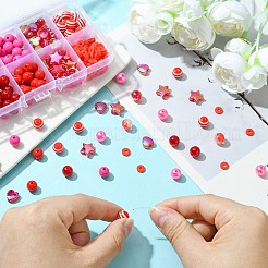 Kit de recherche de fabrication de bijoux en perles à faire soi-même pour la saint-valentin&nbsp;DIY-CJ0002-29